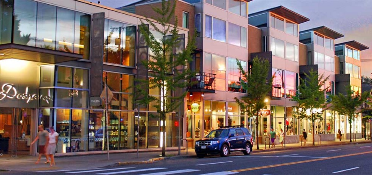 Mixed use transit oriented development in Portland, Oregon