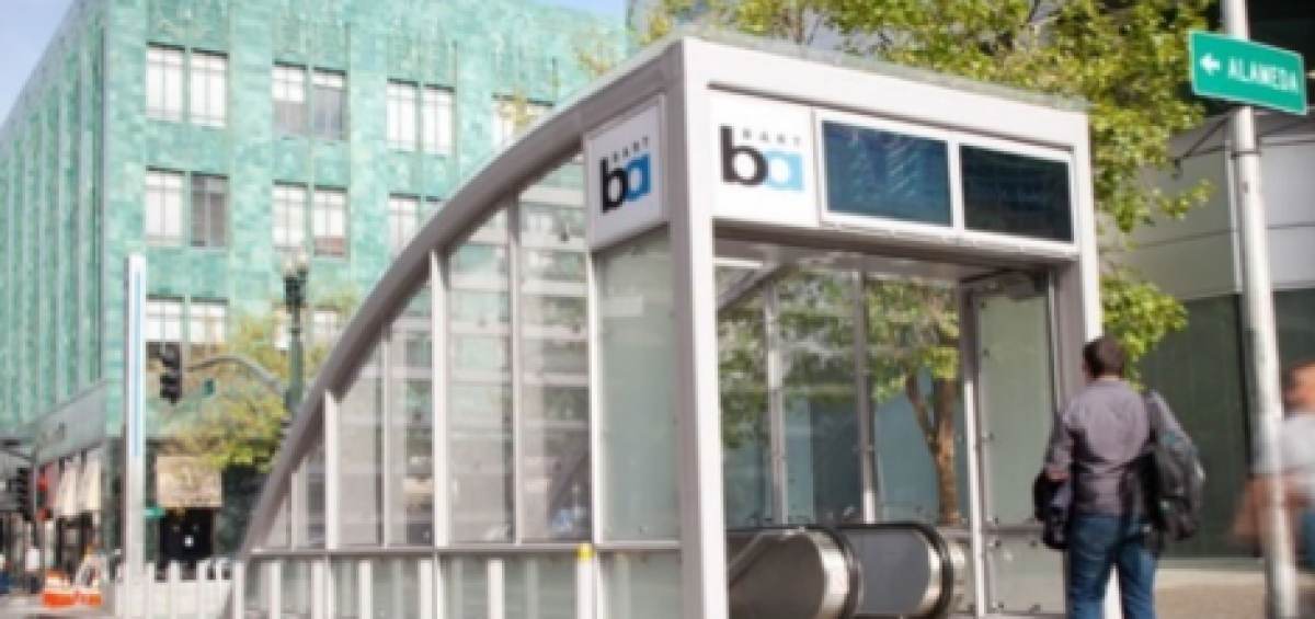 A Bart ba subway entrance
